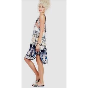 ADELYN RAE FRANCES FLOWER MULTI COLOR PRINTED SLEEVELESS SLIP SHEATH DRESS XS